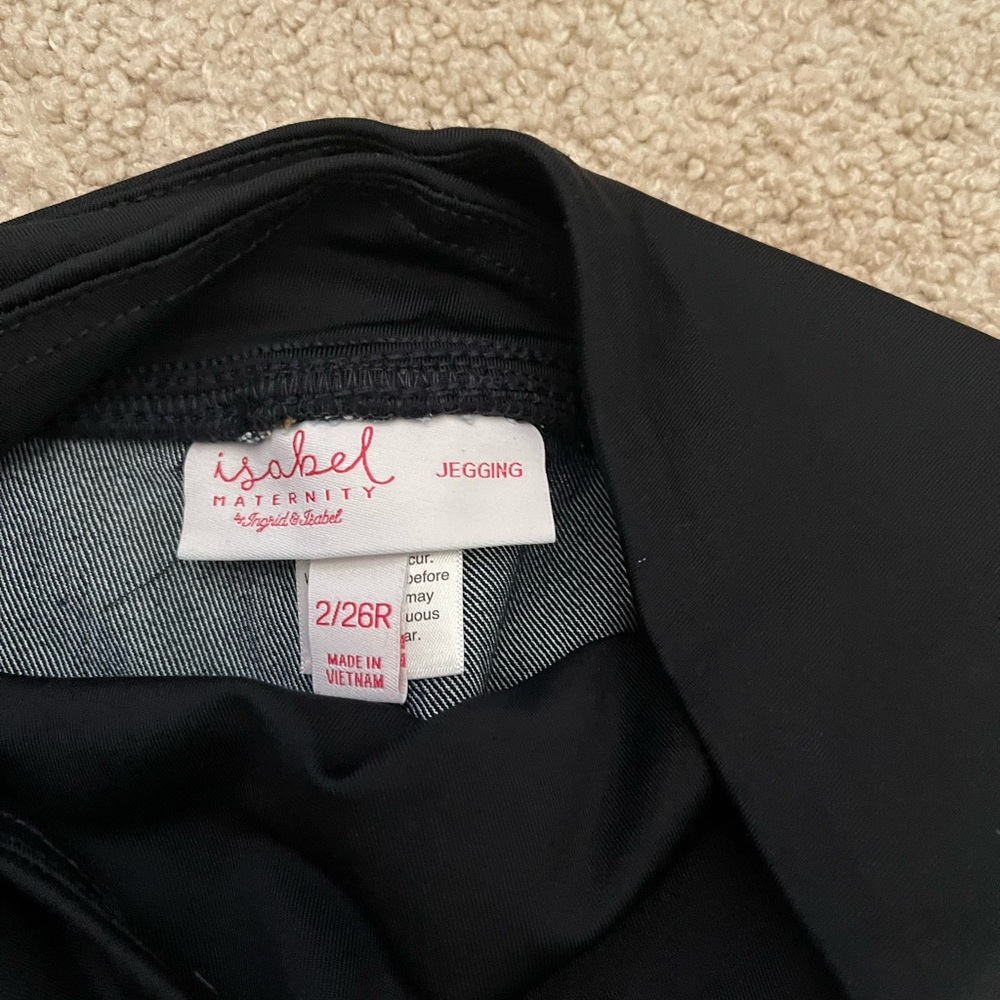 Isabel Maternity Black Jeggings
